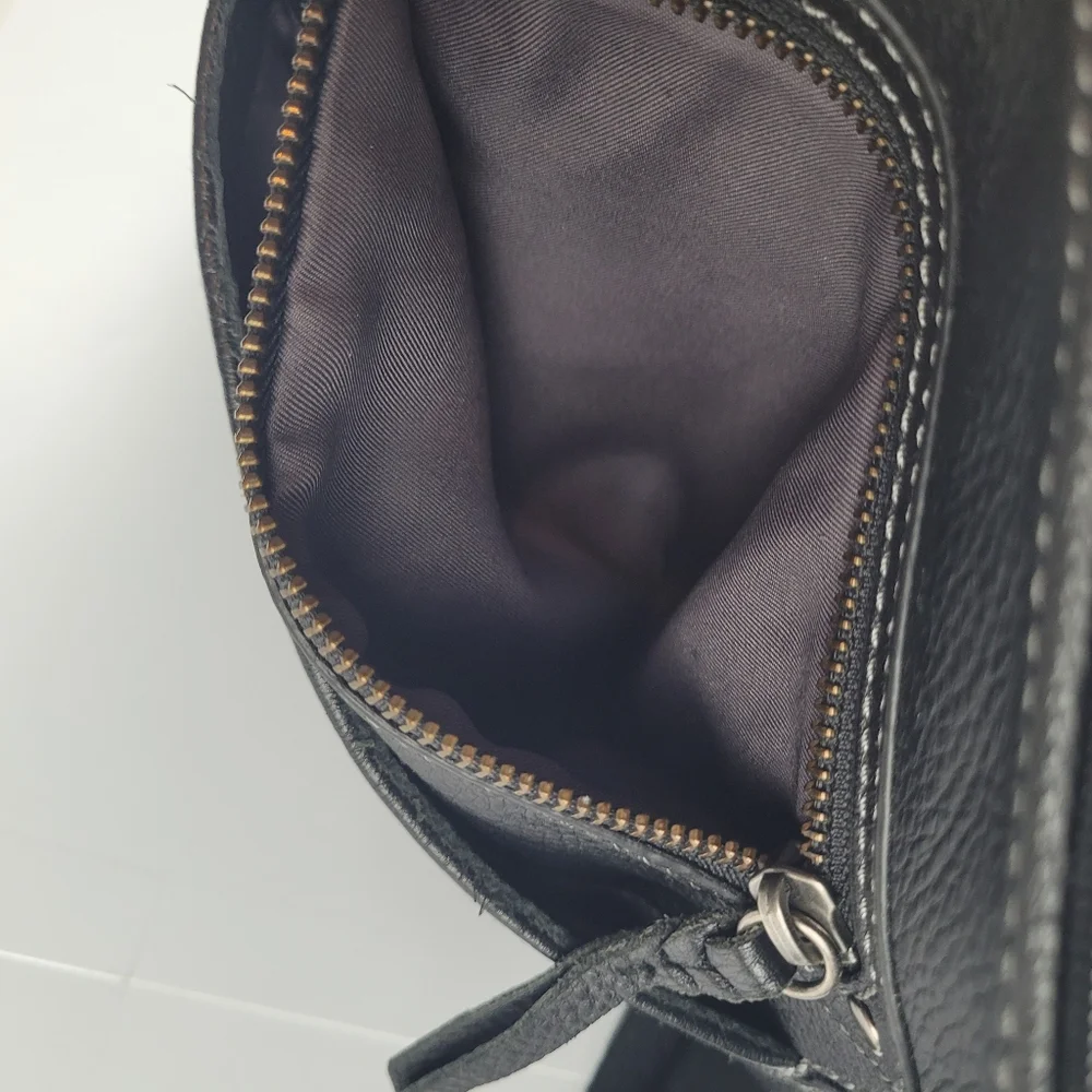 The Sak Crossbody Purse - Black Leather - Picture 3 of 12